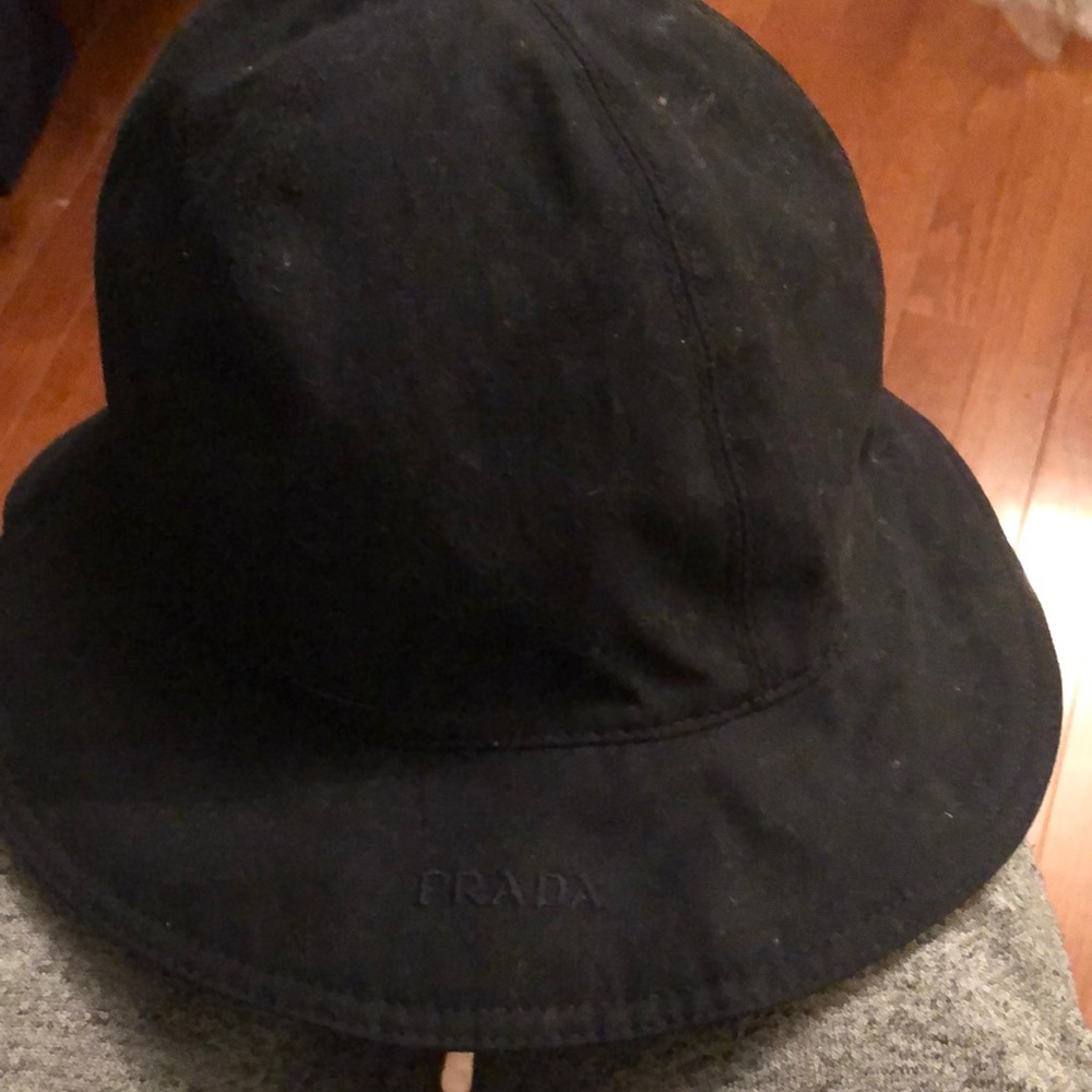 Prada navy blue sun hat size large